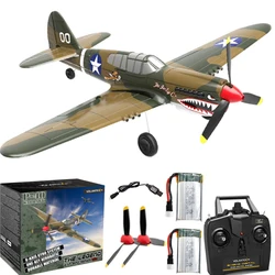 Volantex 761-13, P40 Fighter RC Aircraft 2.4Ghz 4CH Radio Control, z systemem stabilności Xpilot, odpowiedni dla początkujących w użyciu