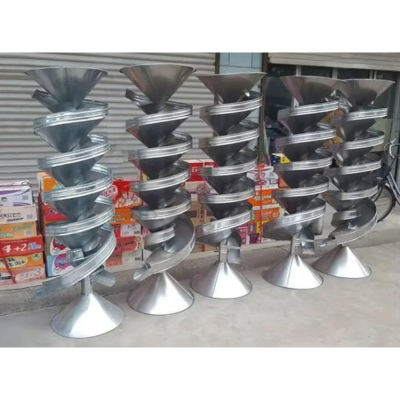 Spiral Gravity Soybean Grain Separator - Multi-Functional Rotary Machine for Beans/Seeds Cleaning & Grading
