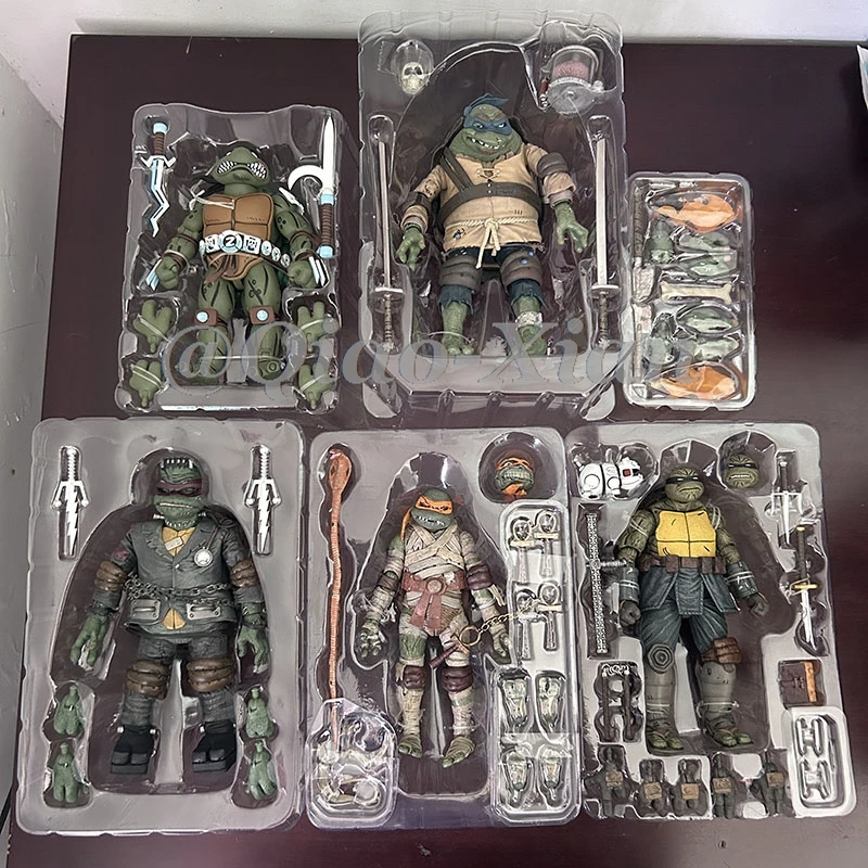 NECA Figure The Last Ronin Turtles Action Figure Mummy Cos Michelangelo Raphael Armored Turtle Version Master Model Toys Gifts