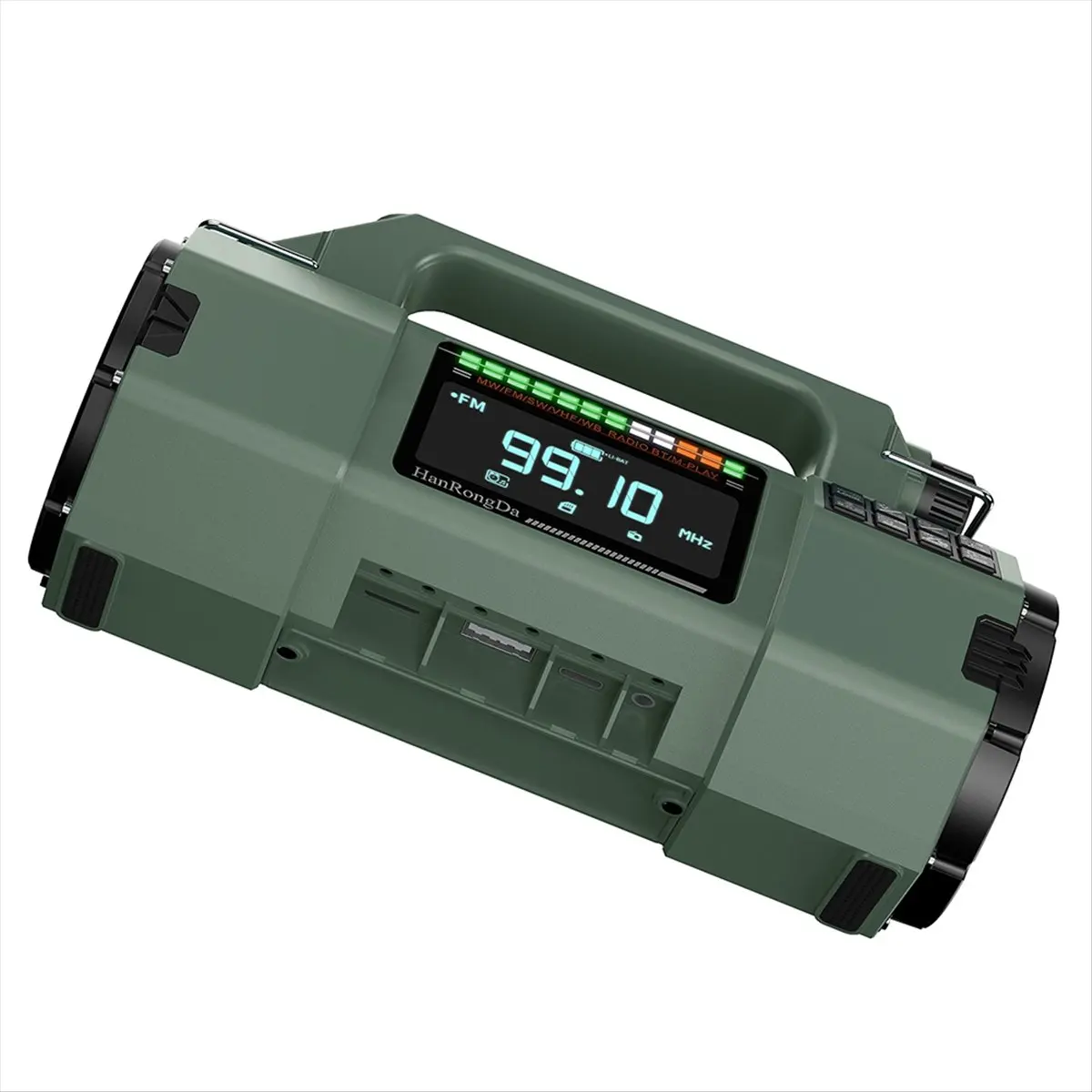 M85K جديد -908 راديو كرنك اليد بالطاقة الشمسية كامل النطاق إضاءة الطوارئ المتكلم FM/MW/SW/VHF/ SOS راديو B #1