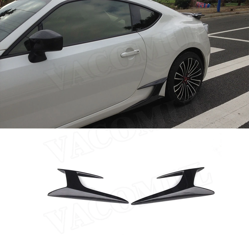 

VACOMUL 2PCS Carbon Fiber Side Skirts Splitters Canards For Toyota GT86 For Subaru BRZ Car Decorative FRP