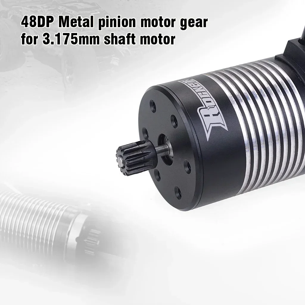 5pcs 48DP 3.175mm Motor Gear Combo 13T-17T/17T-21T/21T-25T/25T-29T/29T-33T/33T-41T Metal Pinion Set for 1/10 RC Model Car Part