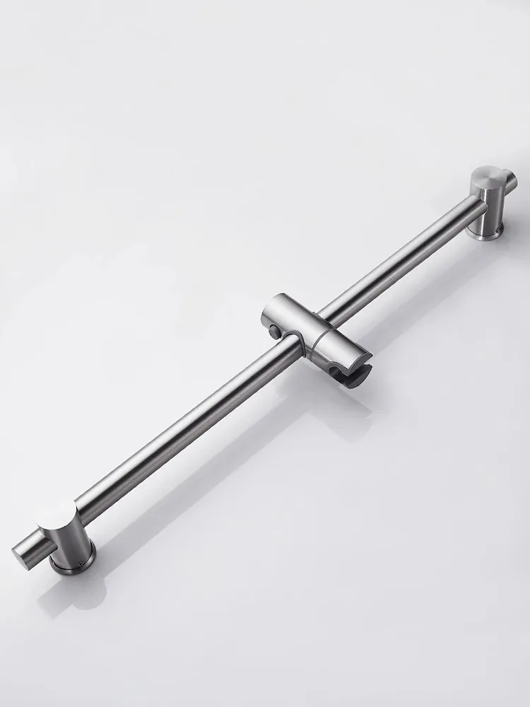 304 stainless steel no-hole lifting rod shower bracket shower accessories fixed bottom