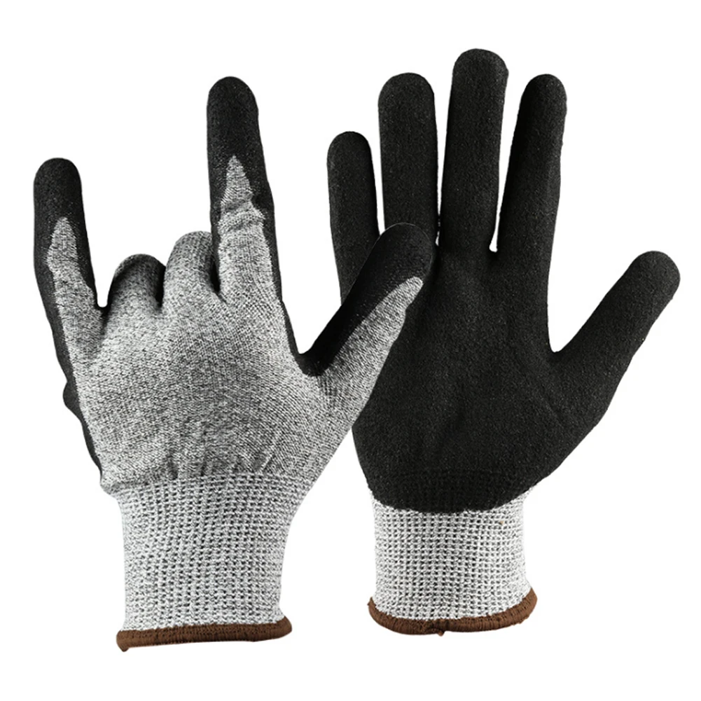 1 زوج ثلاثية الأبعاد المستوى 5 قطع قفازات مقاومة قابل للغسل المضادة للقطع قفازات واقية الراحة تمتد للعمل في الحديقة البناء
