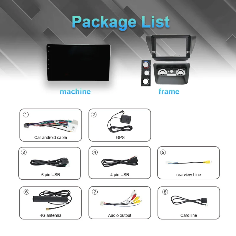 Android 16 For Mitsubishi Lancer 9 CS 2000 2003 2004-2010 2K QLED Stereo Car Radio Multimedia Video Player GPS AI Voice CarPlay