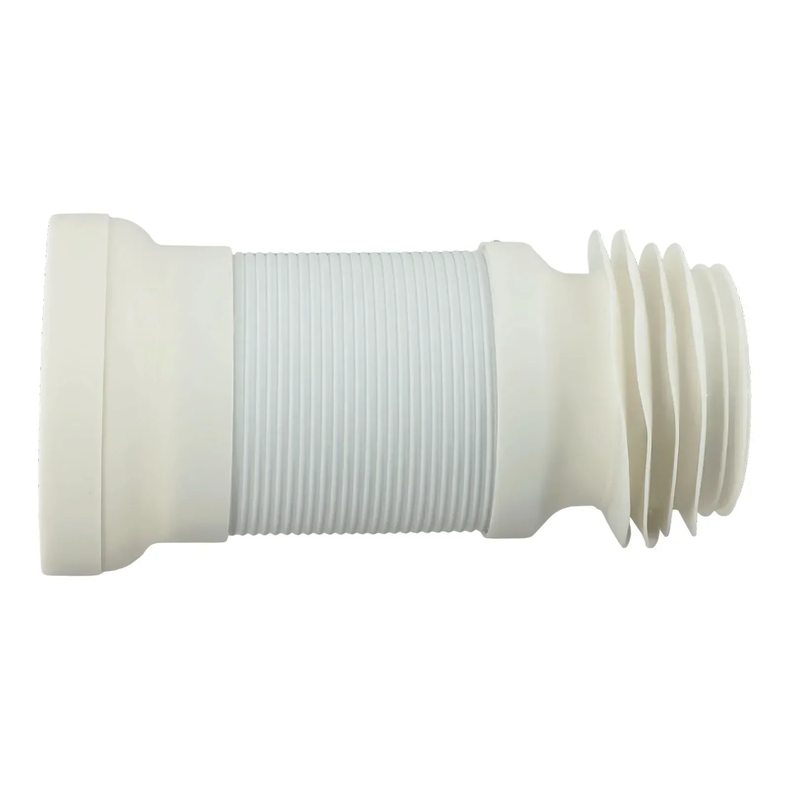 Białe złącze PVC Elastyczne złącze do toalety Elastyczne odpady toaletowe Długie 250 mm-500 mm Rura glebiowa Elastyczne części łazienkowe