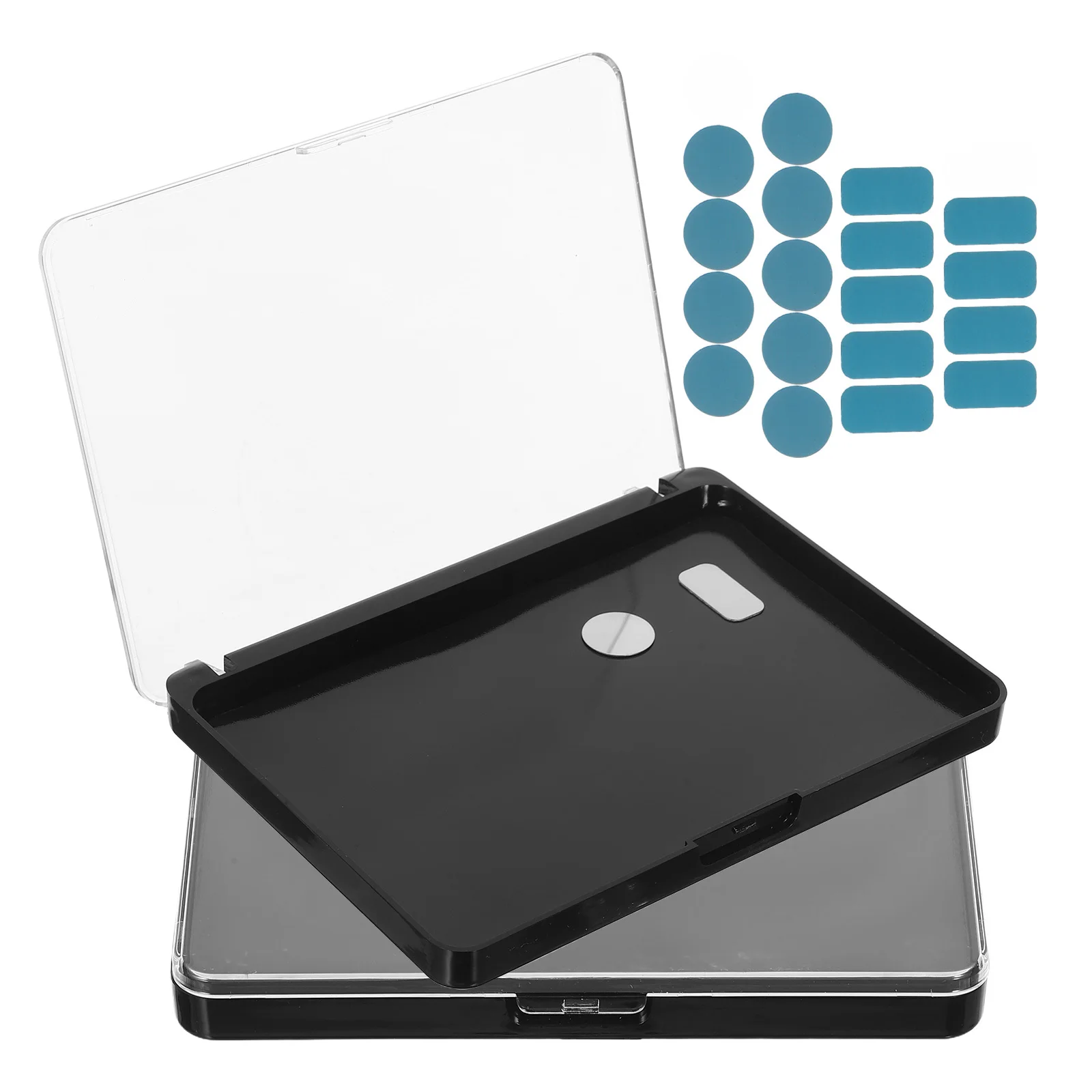 

2pcs Plastic Empty Makeup Palette For Eyeshadow Blush Lipstick Powder Organizer Travel-Friendly Durable Transparent Lid