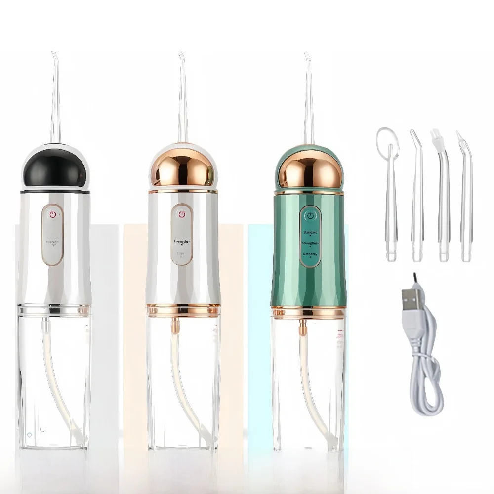 

New 3 Modes Portable Water Flosser USB Rechargeable Electric Dental Jet Irrigator Cordless Teeth Cleaner Travel Use