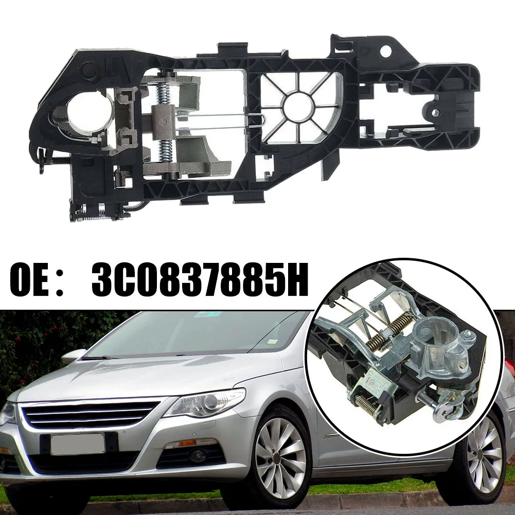 

1pc Car Door Handle Inner Carrier Mechanism Front Driver Side Door Handle Frame For Passat B6 B7 2006-2015 3C0837885H Parts Use