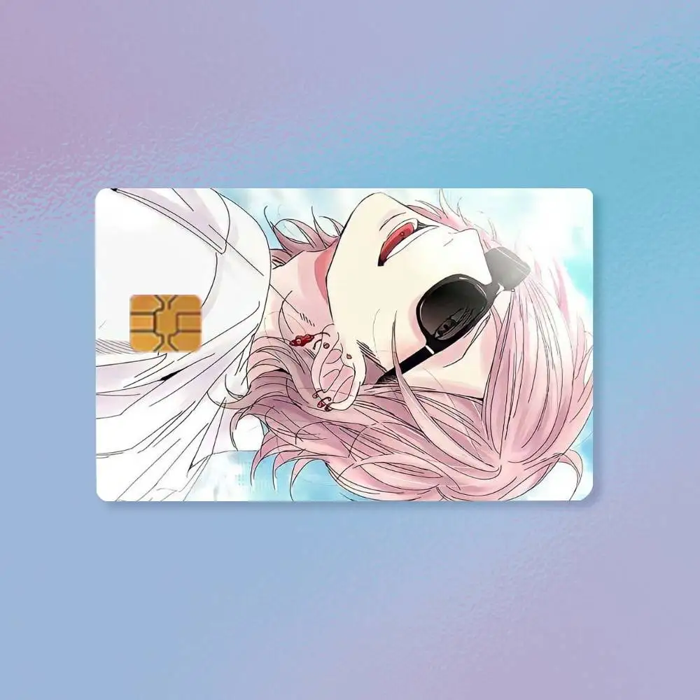 Cute Manga Yarichin Tamura Yuri  Credit Card HD Stickers Premium matte film effectively prevents fingerprints and daily .