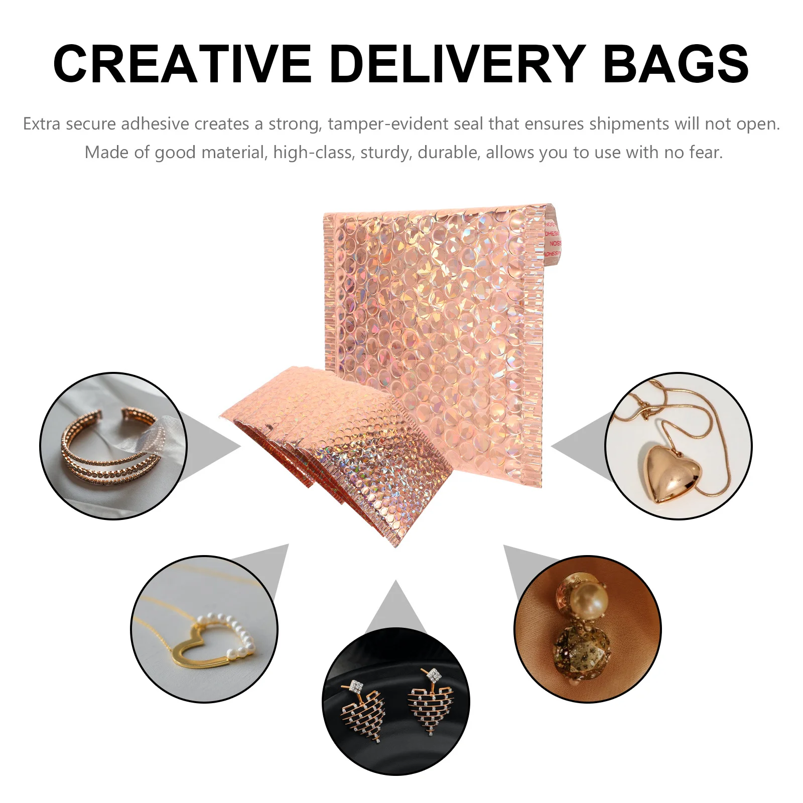 

20Pcs Multi-Function Adhesive Bubble Mailers Secure Self Seal Waterproof Shipping Bags for Clothes Small Delivery Pouches