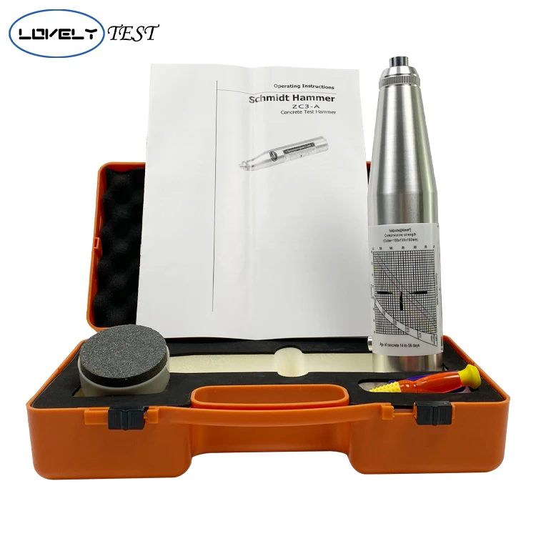 Probador de rebote de hormigón, máquina electrónica de trabajo de medición de compresión de 220V, garantía de 1 año