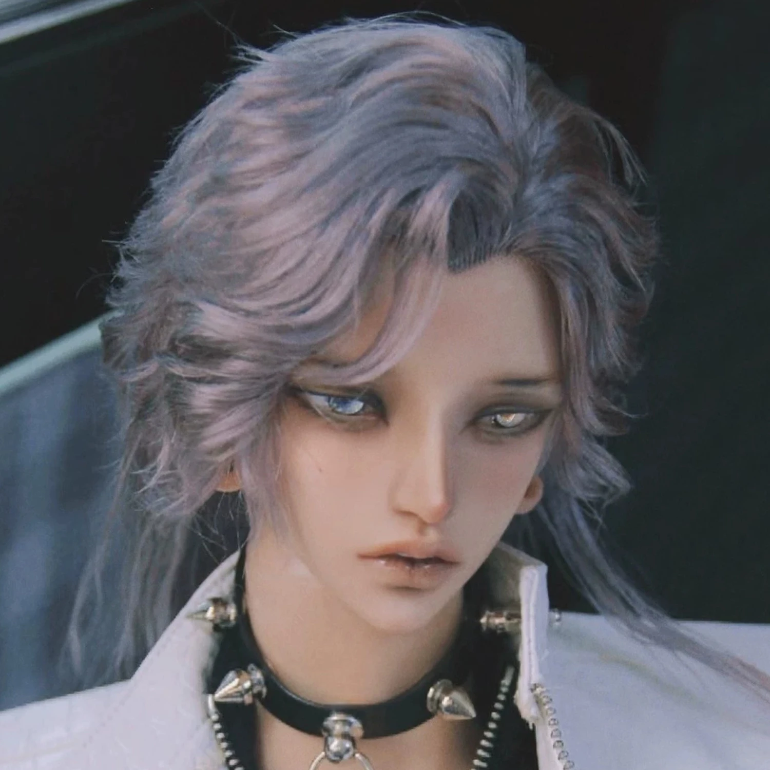1/3 BJD 70 CHIGUO Male Head Resin Ball Jointed Doll Part Large Ear Holes Normal Skin Tone Blank (No Makeup) Clothes Not Included