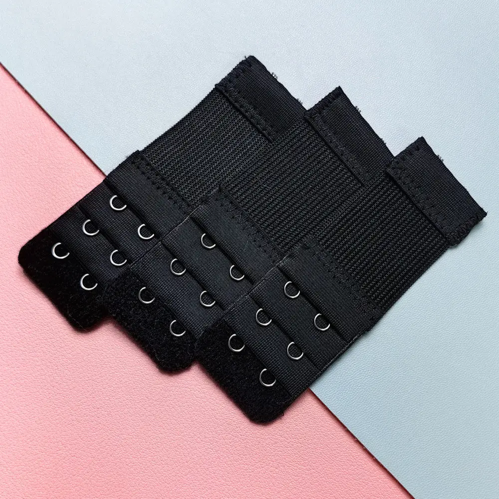 Comfortable Bra Extender 2 Hook Elastic Extension Strap Adjustable Underwear Connector Lingerie Accessory Back Buckle