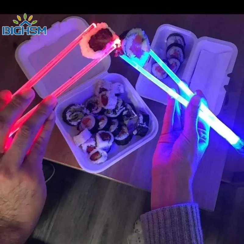 1/2Pcs LED Glowing Chopsticks Light Up Sticks Versatile Chopsticks For Carnival Club Party Wedding Birthday Raves Concert