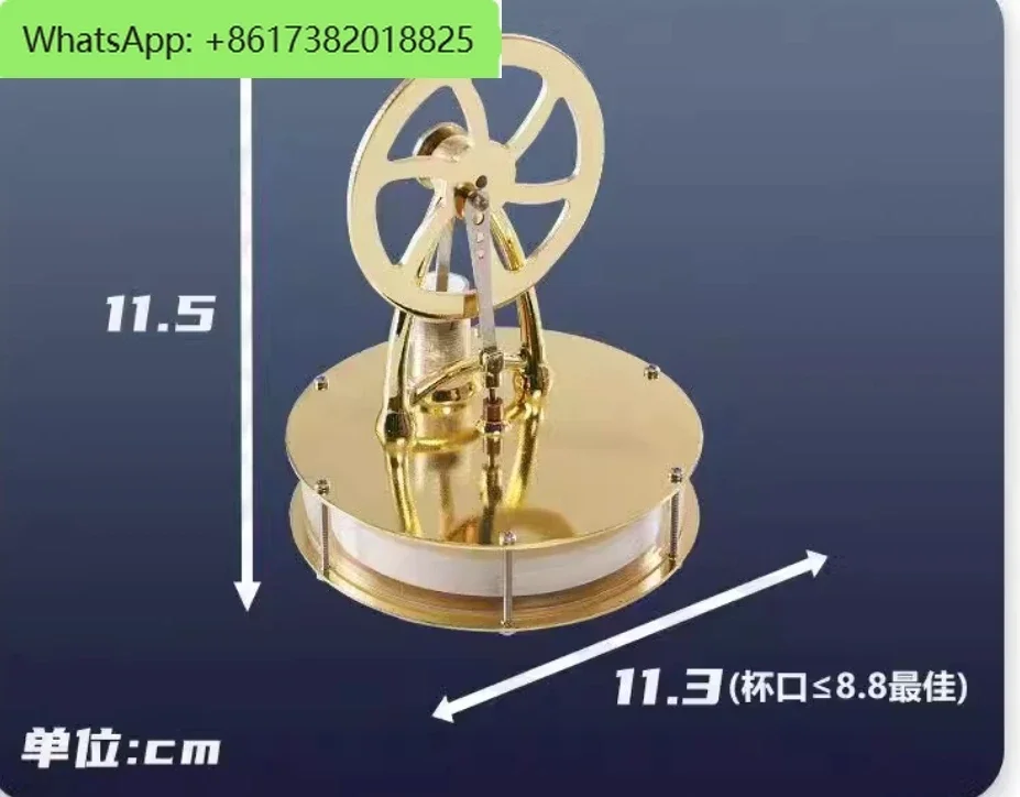 Low Temperature Mini Air Stirling Engine Motor Model Heat Steam Arrival Stainless Steel Education Toy