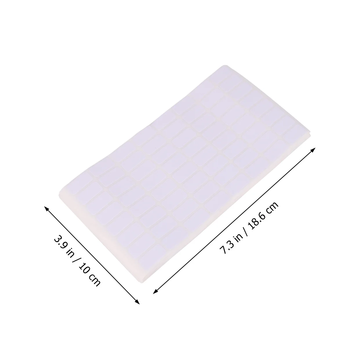 50 Sheets Blank Note Label Practical Easy Stick Surfaces Writable White Background Price Sticker Sticky Name Label