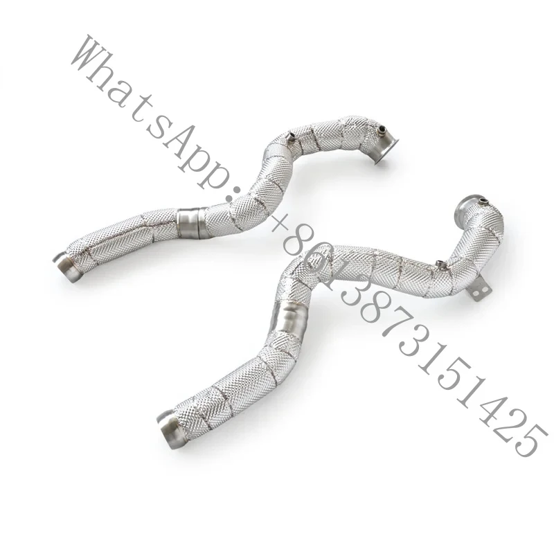 

Compatible with-C63 W205 4.0T Exhaust System Stainless Steel Heat-Insulated Downpipe