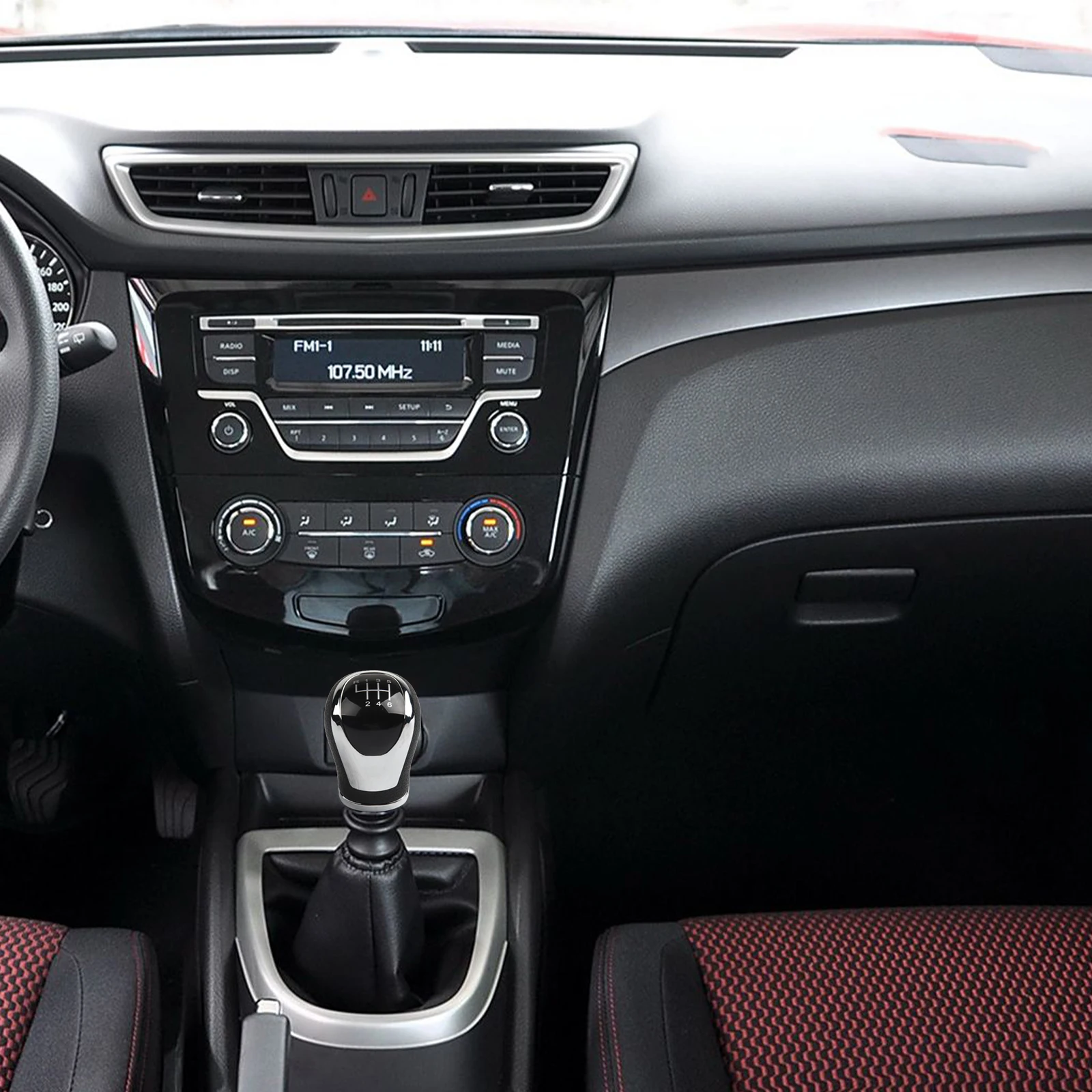 

Кожаная ручка переключения передач, обновление для Nissan, Qashqai, J11, замена OEM-деталей 328654BA1A и 328654EA0A, легко