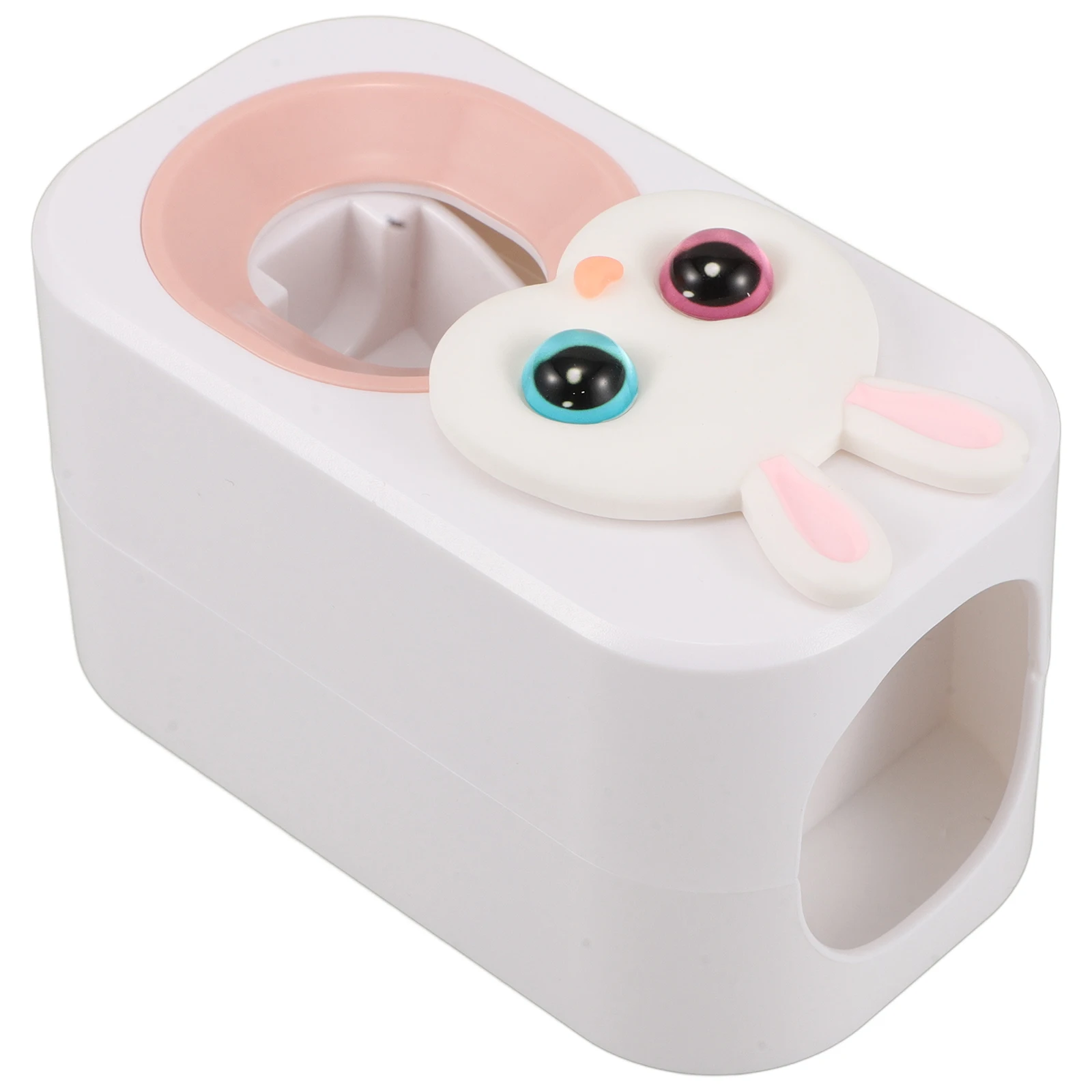 

Toothpaste Dispenser Squeezer Kids Cartoon Pink Bunny Wall Mounted Holder Bathroom Accessories Automatic Tube Saver for Kids