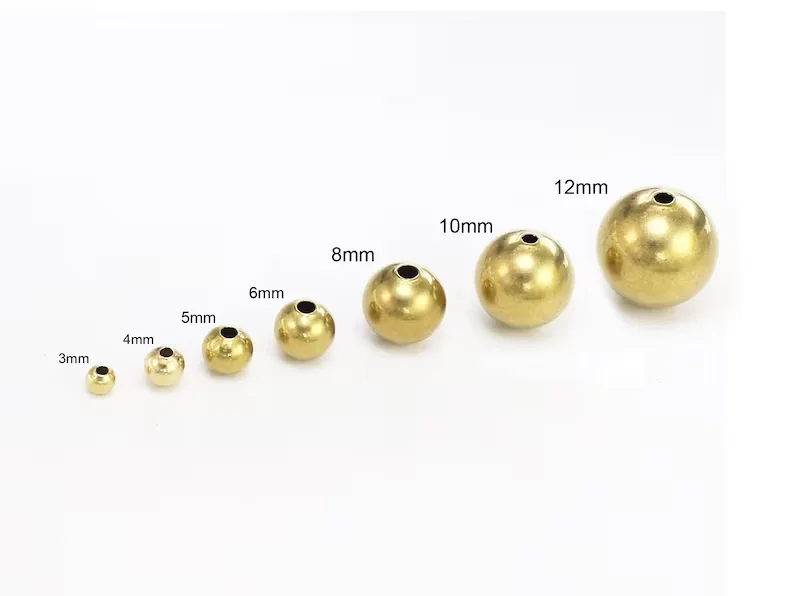 

Brass Round Beads, Round Spacer Beads, Bracelet Beading, 3mm 4mm, Matal Slider Beads, Jewelry Making R2320