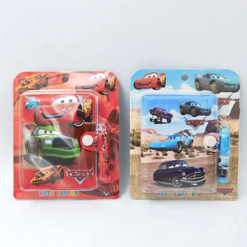 Disney Lightning McQueen Racing Cars Creative Personality Peripheral Mini Portable Notepad Handbook Material Book High Value