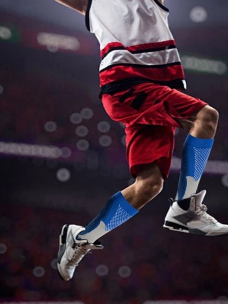 1/3 Paar Kompressionssocken Sportsocken Medizinische Pflegestrümpfe Verhindern Krampfadern Socken Schwangerschaft Stillen Sportlich Fußball – Detail 7
