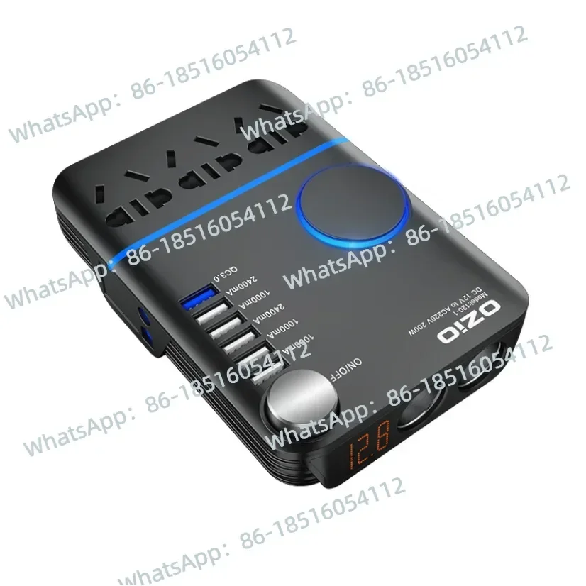 

Инвертор мощности от 12 В до 220 В переменного тока, автомобильные инверторные розетки с USB-портом, зарядное устройство, портативный преобразователь для инверторов и преобразователей для ноутбуков