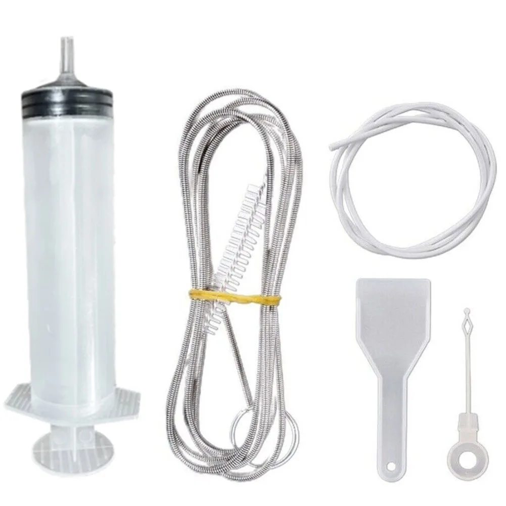 5 قطعة الثلاجة استنزاف ثقب تسد مجموعة إزالة مرنة الثلاجة فرشاة تنظيف قابلة لإعادة الاستخدام نظيفة استنزاف المخرج التجريف أداة مجرفة