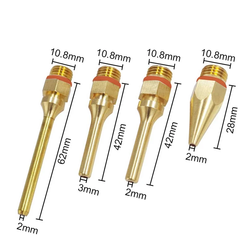 パワーファインチップ接着剤ガッパーチップセットフルサイズ、デュアル温度、ホットメルト接着剤ガン、4パック