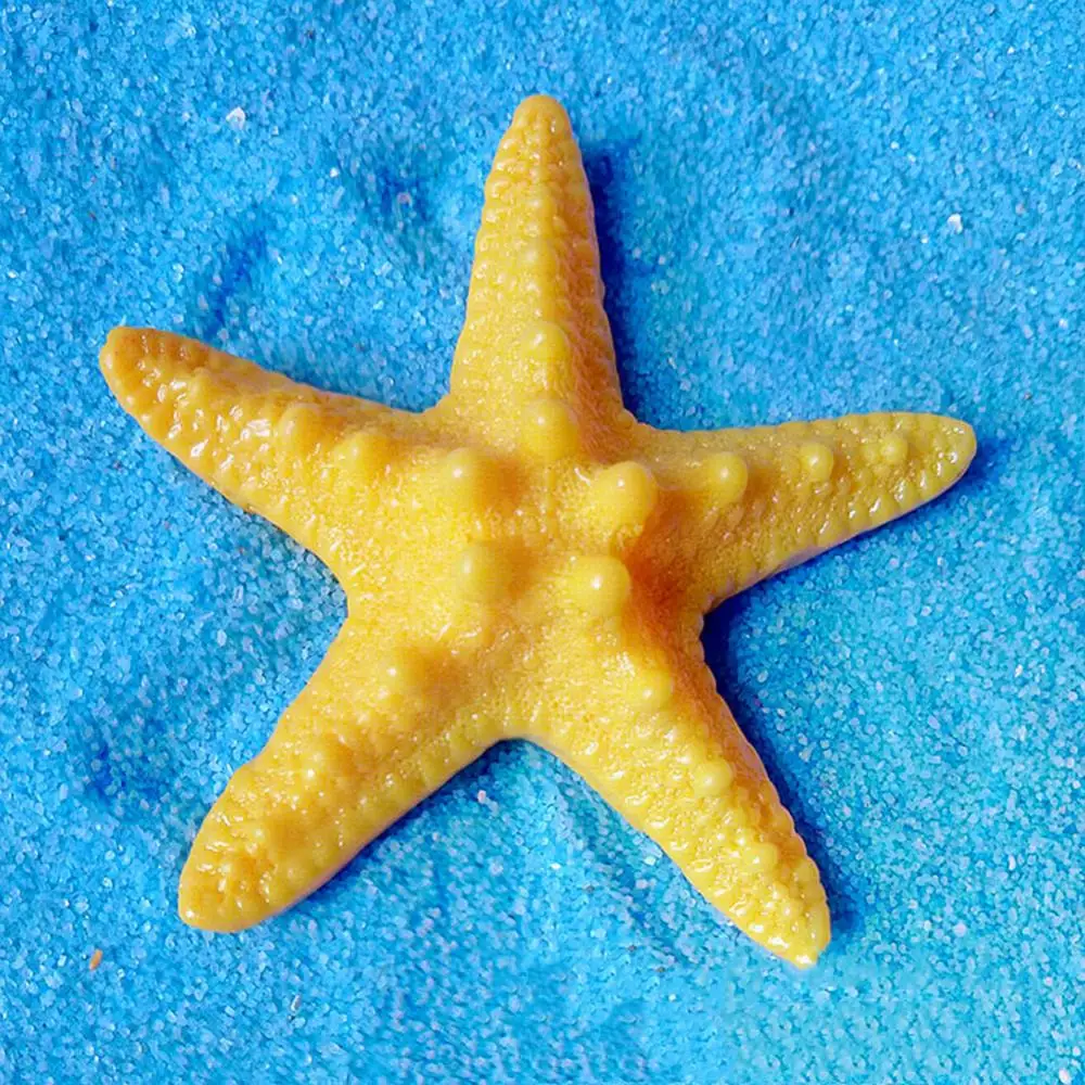 5Pcs Artificial Starfish Mediterranean Resin Sea Stars Mini Starfish Fish Tank Ornament Beach Ocean Sea Star Home Decoration
