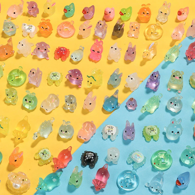 10pcs Cute Mini Resin Animal Figures Model Blind Bag Toys Action Surprise Dolls Figures For Kids Gifts