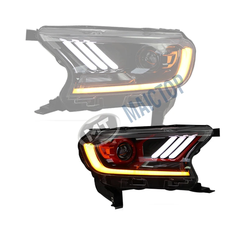 MAICTOP car accessories led faro front head light lamp headlight for ranger T7 T8 everest 2015-2020