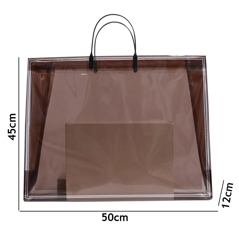 女性用防水pvcトートバッグ,半透明ショルダーバッグ,再利用可能,トレンディ,新しいコレクション2022