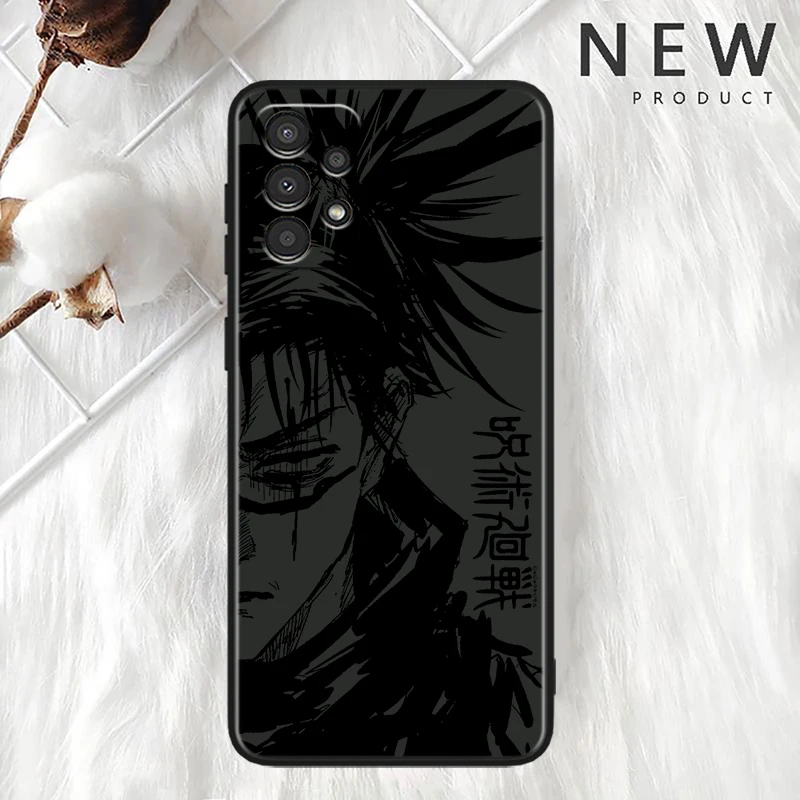 Jujutsu Kaisen Anime For Samsung A73 A72 A54 A53 A52S A34 A33 A32 A25 A24 A23 A22 A15 A14 A13 A05 Black Phone Case