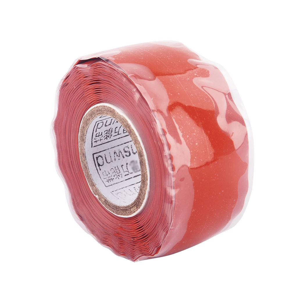 Nastro autoadesivo per riparazione in gomma siliconica 25mm * 3M 0,5mm di spessore Nastro isolante impermeabile per cavi tubi dell'acqua