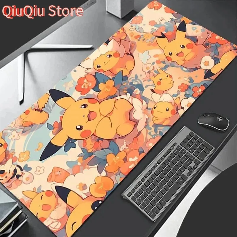 New Mouse Pad Larger XXL 900x400 Speed Mini Pc Computer Pokemon Pikachu Keyboard Pads Desk Mat Gaming Accessories Home Mousepad