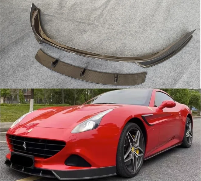 

For Ferrari California T 2015 2016 2017 FRP/Real Forged Carbon Fiber Front Bumper Splitters Lip Spoiler