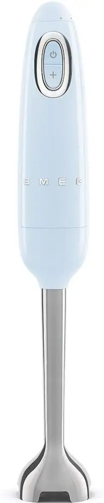 Handheld Immersion Blender 5 Speeds with Turbo Boost Stainless Steel Blades Nonslip Ergonomic Handle HBF11PBUS Pastel Blule