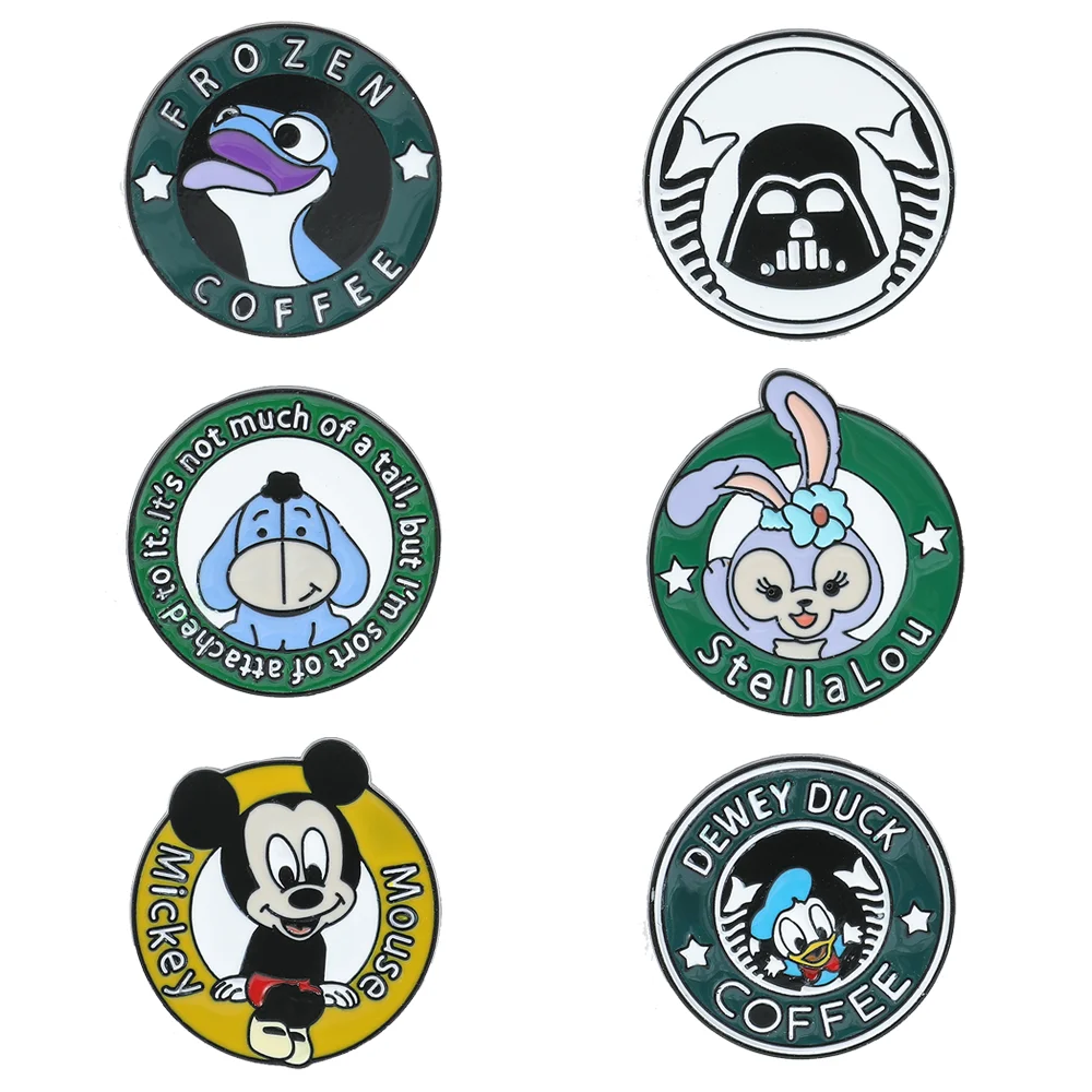 

Металлическая брошь в виде мультяшной фигурки Дарта Вейдера из «Звездных войн»