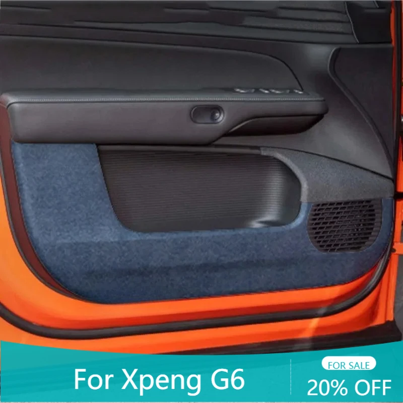 

Для Xpeng G6 2023 2024 2025 из алькантары, замша, защитная накладка для дверей автомобиля, панель для автоматических дверей, защита от грязи