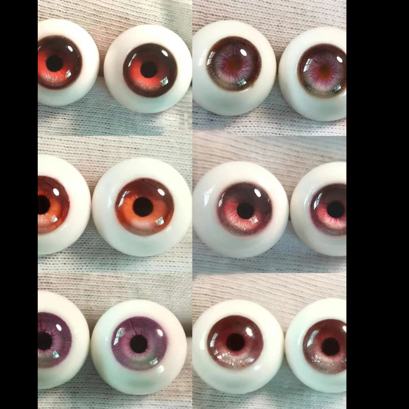 

Doll Eyes Resin DIY Handmade Red Eyeball 10/12/14/16/18mm Doll Accessories For 1/4 1/6 1/8 1/3 Uncle Doll BJD OB11 Plaster Eye