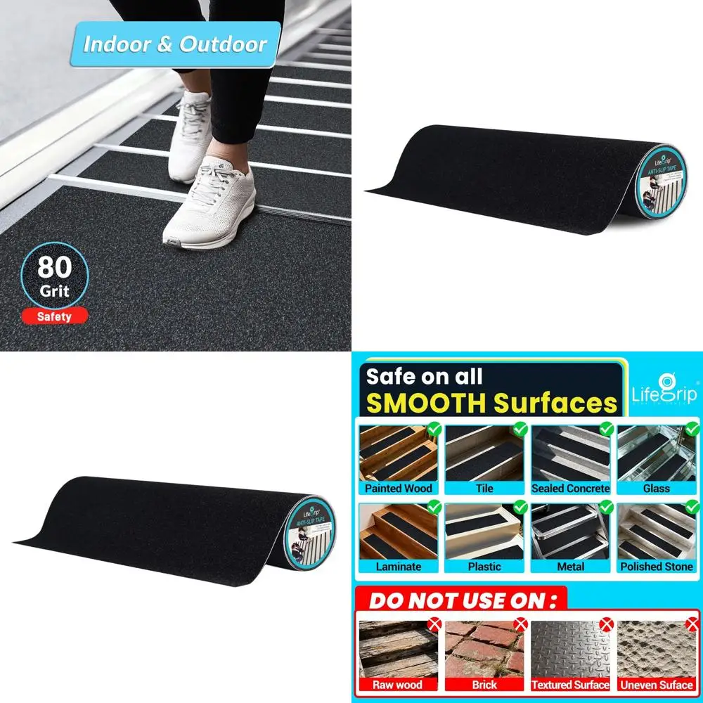 

Противоскользящая лента, 24 x 38 футов, для лестниц и ступеней - высокая степень сцепления, фрикционная, самоклеящаяся, для внутреннего и наружного применения