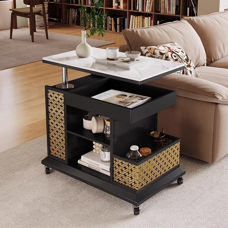 

Slate lift coffee table side table removable sofa side cabinet