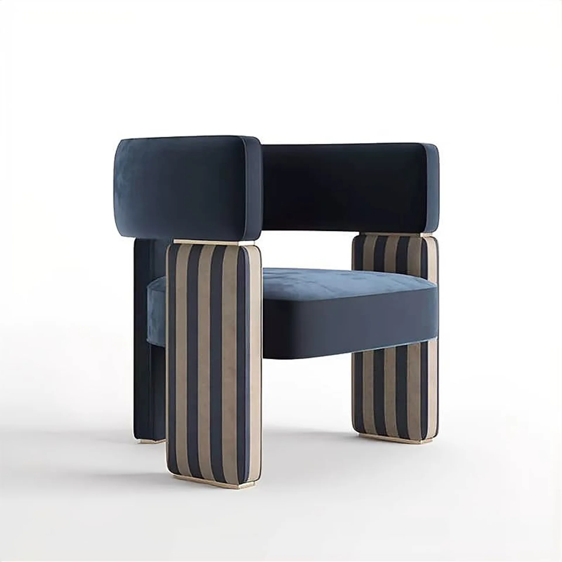 Italian simple fabric negotiation casual sofa chair designer single chair