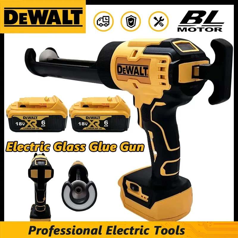 

Аккумуляторный электрический пистолет для герметика DeWalt 20V, 6 скоростей, для дверей, окон, стекла, с LED-подсветкой