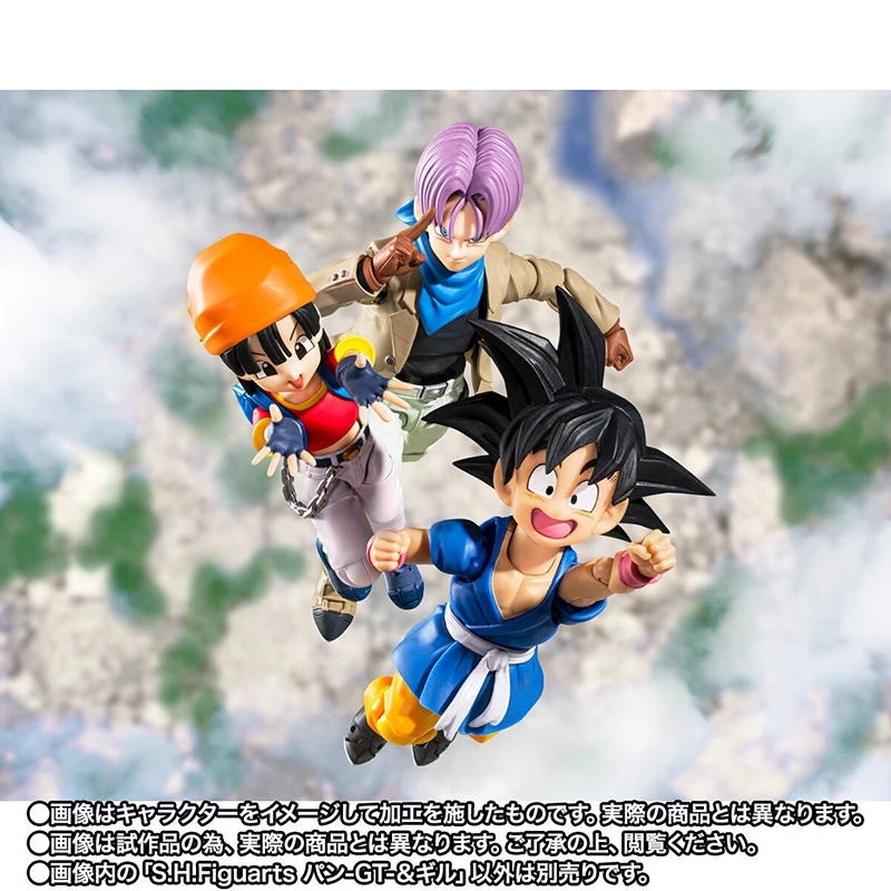 Original Genuine Bandai S.H.Figuarts Dragon Ball GT Pan PVC Anime Action Figures Collectible Model Doll Statuette Ornament Gift