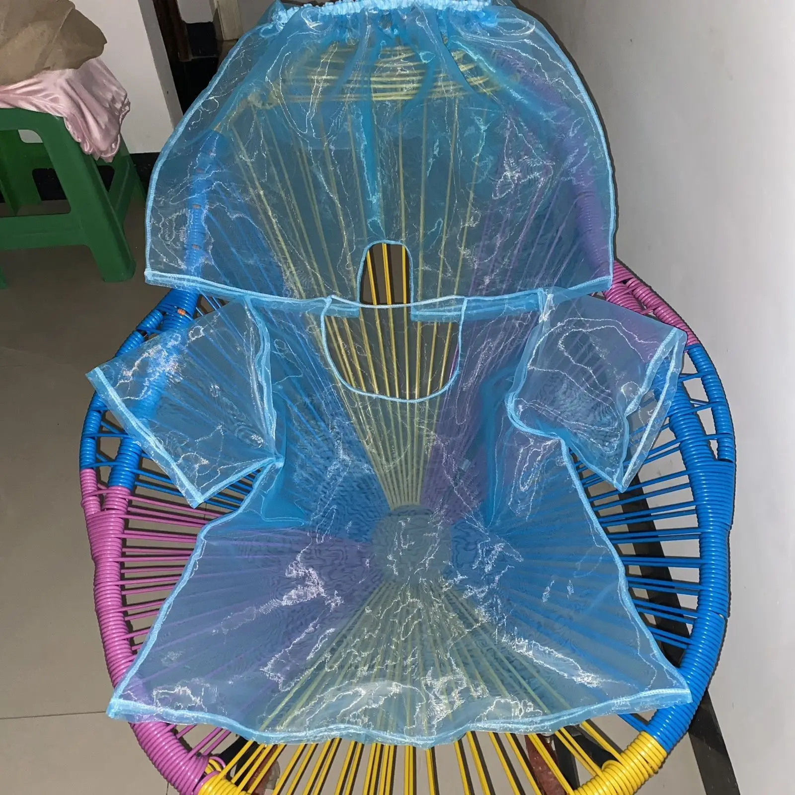 XXXXL See Through Men Sleeping Robe Sexy Silky Soft Sheer Top Short Sleeves Shorts Women Round Neck Loose Private Party Costume