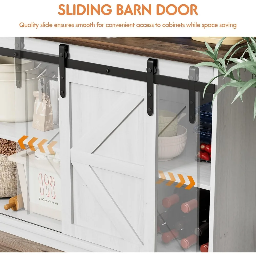 Aparador Cocina Vitrina Salon KOMFOTTEU Aparador De Cocina Con