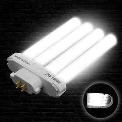 220V 4-pin Quad Tube Compact Fluorescent Light Bulb Lamps Eye-protection Reading Working Lighting Office Dormitory